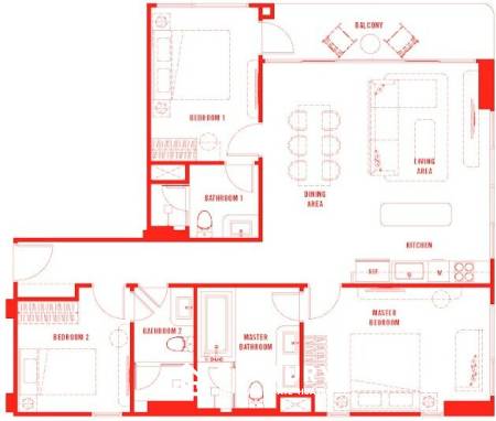 3 Beds 3 Baths 107 SQ.M The Standard Residences Hua Hin