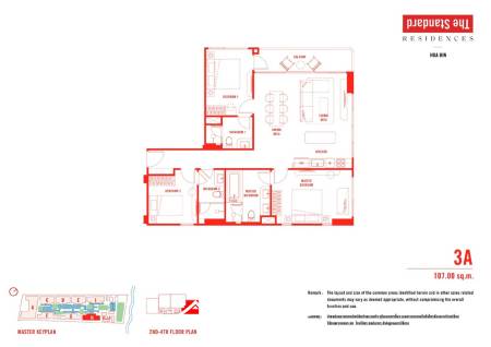 3 Beds 3 Baths 107 SQ.M The Standard Residences Hua Hin