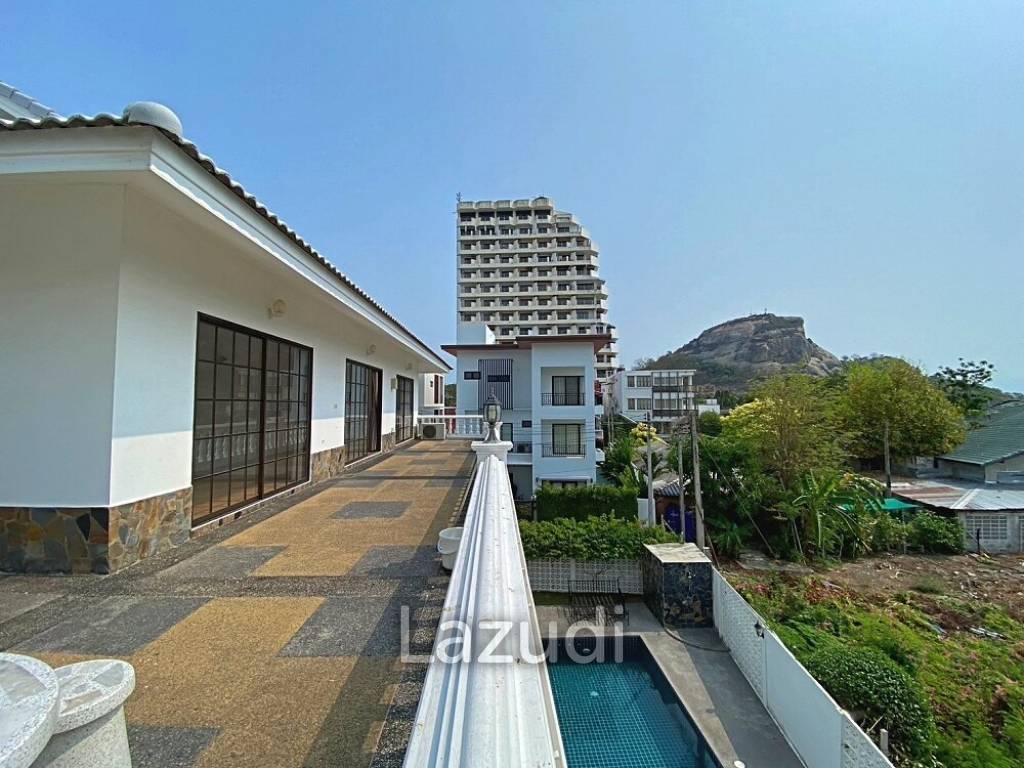 3 Story 10 Bedroom Villa For Sale 30m From Khao Takiap Beach