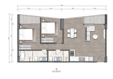 2 Bed 2 Bath 70.71 SQ.M Laya Wanda Vista Resort Phase 2