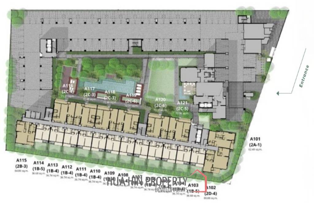 1 Bed 1 Baths 36.68 SQ.M SaSa