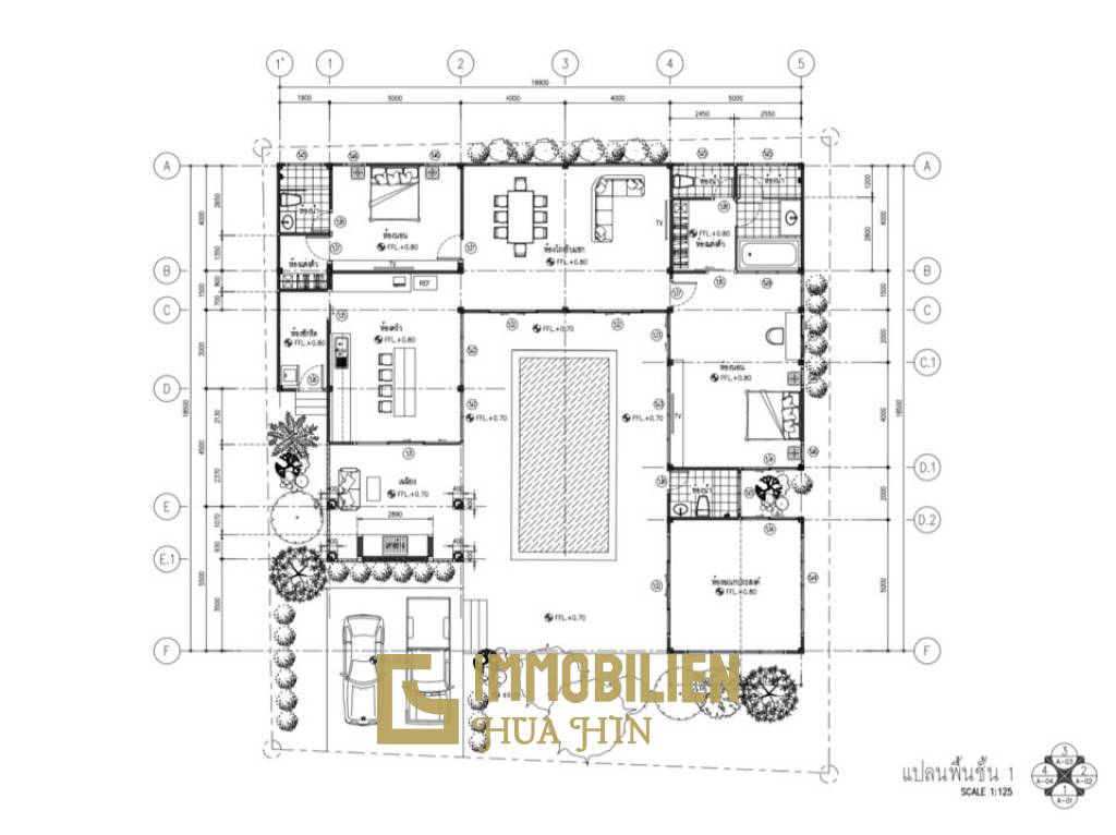 Вилла 428 кв.м. 2 Кровать 3 Ванна