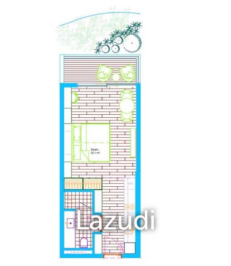 Studio 1 Bath 41.45SQ.M Layan Verde Phase 2