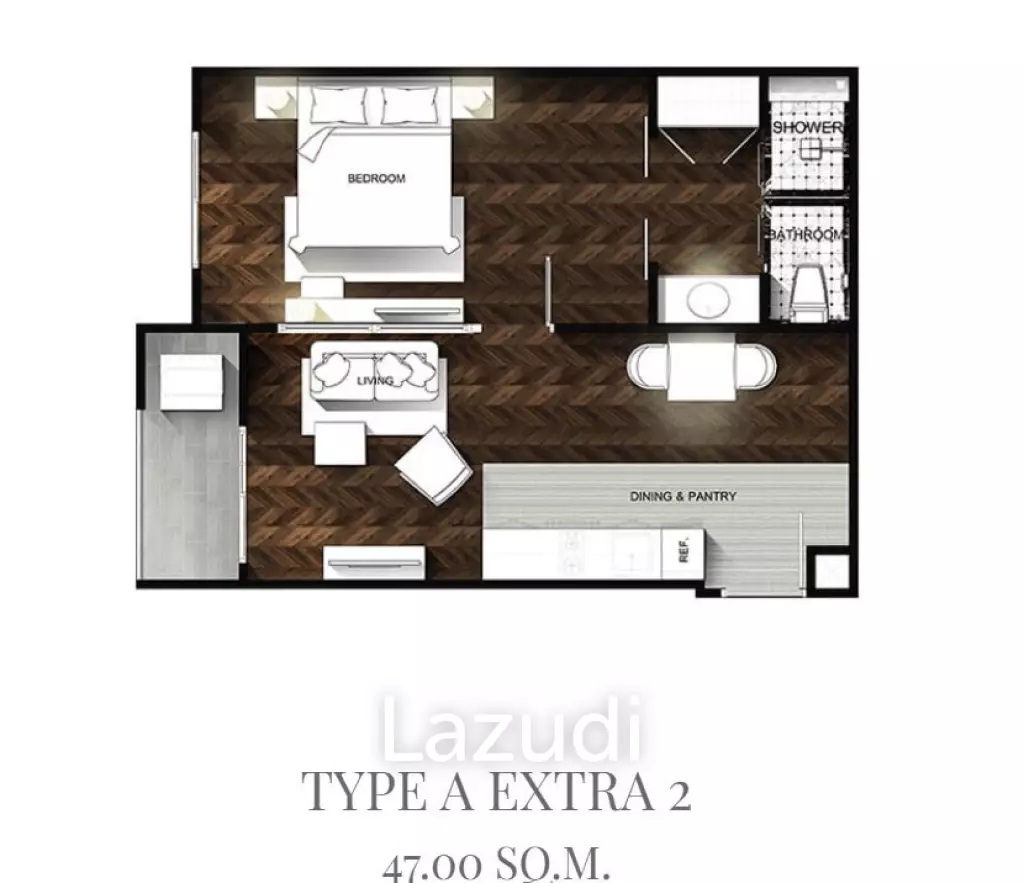 1 Bed 47.27 SQ.M Grand Florida Beachfront Condo Resort Pattaya