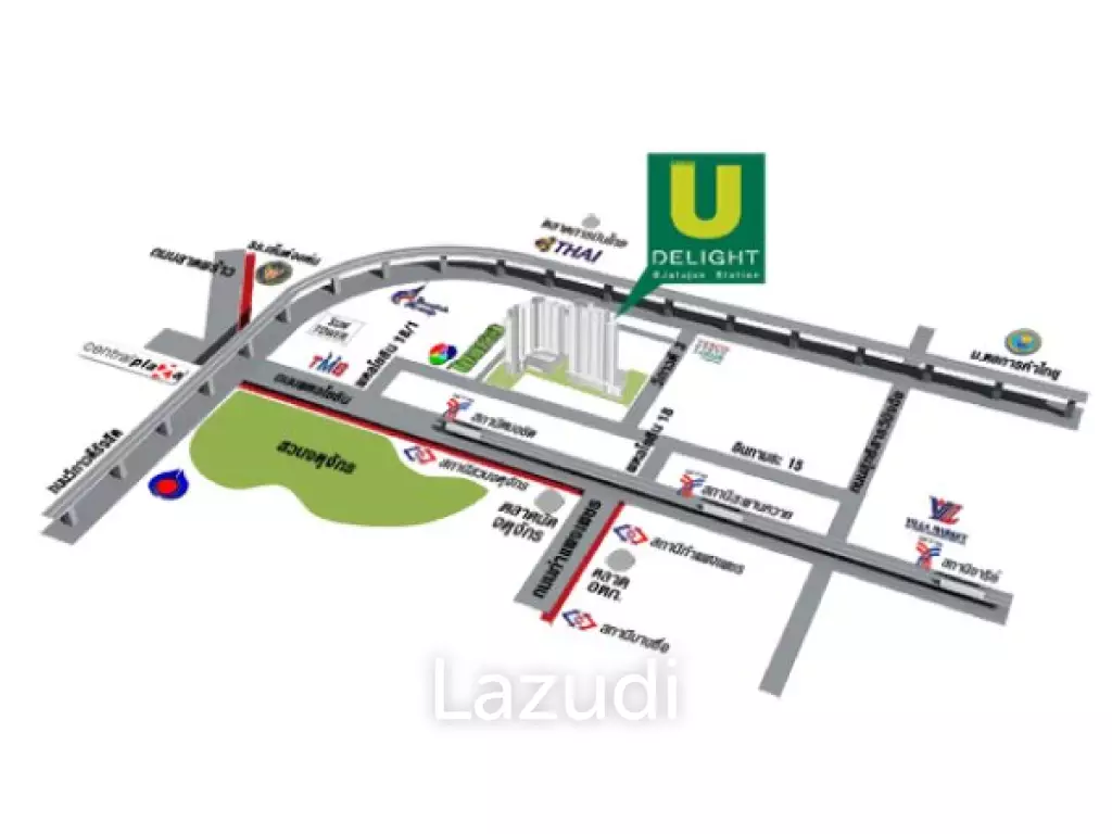 1 Bed 1 Bath 32 SQ.M U Delight @ Jatujak Station