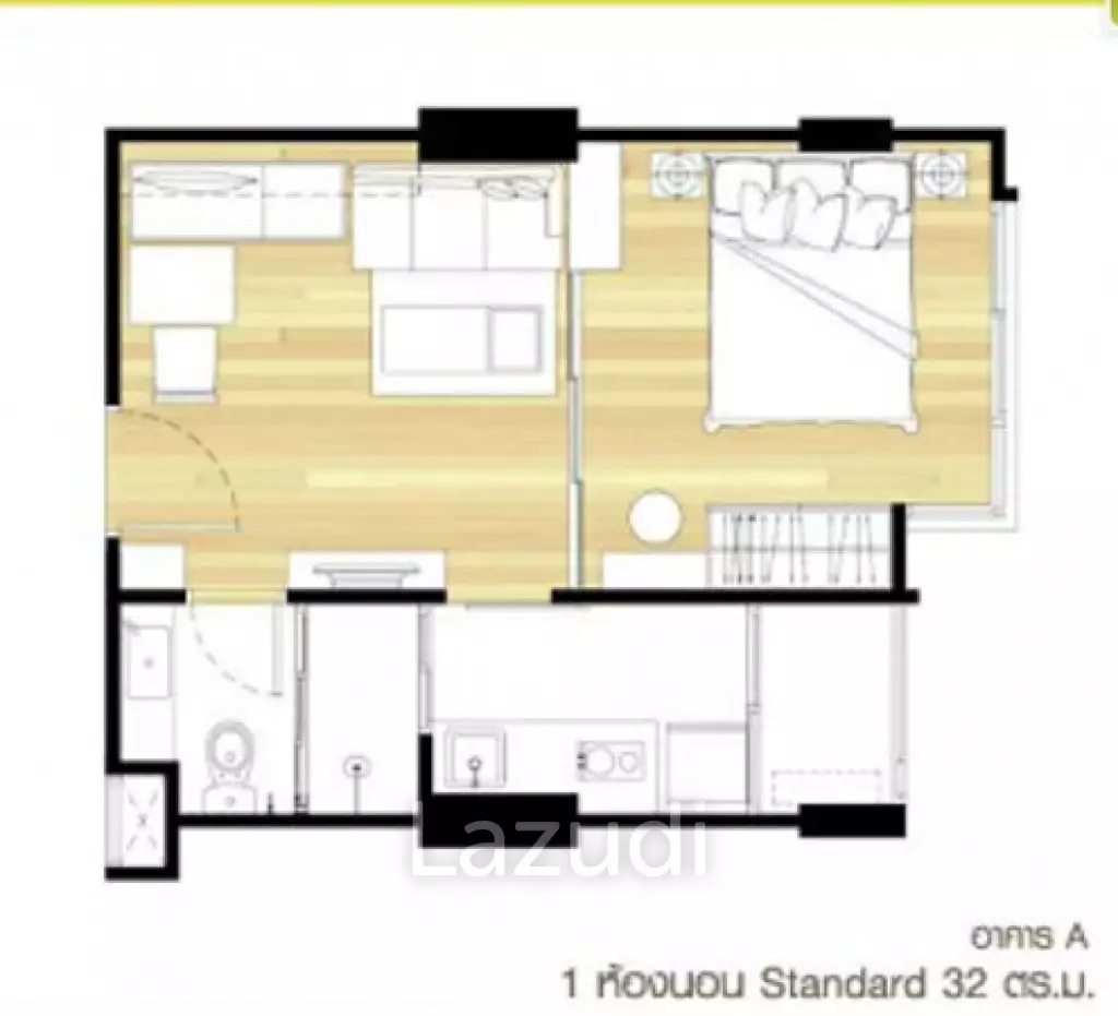 1 Bed 1 Bath 32 SQ.M U Delight @ Jatujak Station