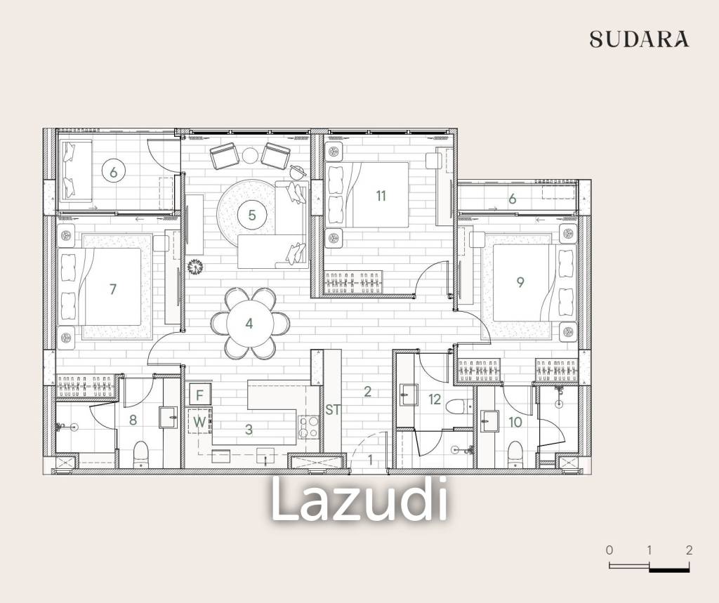 3 Bed 3 Bath 110 SQ.M Sudara