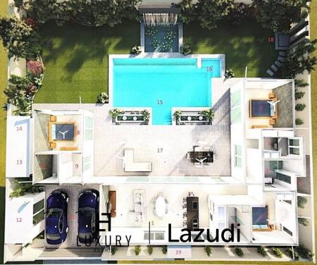 684 ตร.ม 3 เตียง 3 อาบน้ำ วิลล่า For ขาย