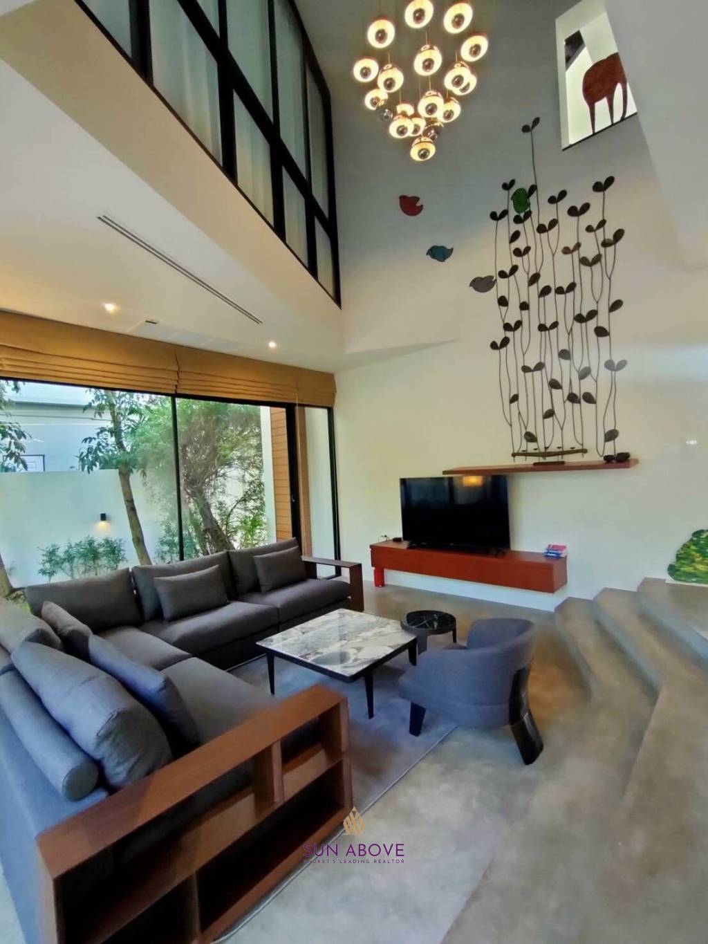 Modern Fully Furnished 4 bedroom Golf Pool Villa,  located inside Phuket Country Club Kathu