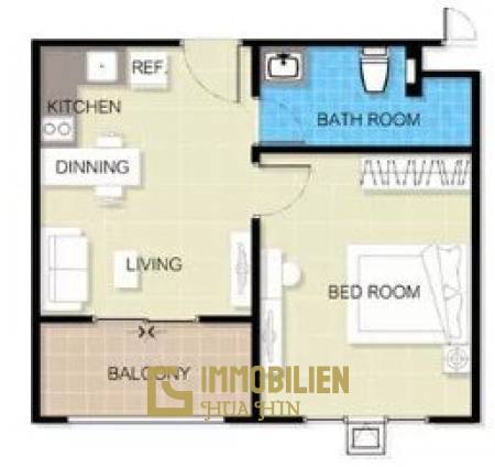 1 Bed 1 Baths 40.96 SQ.M The 88 Condo