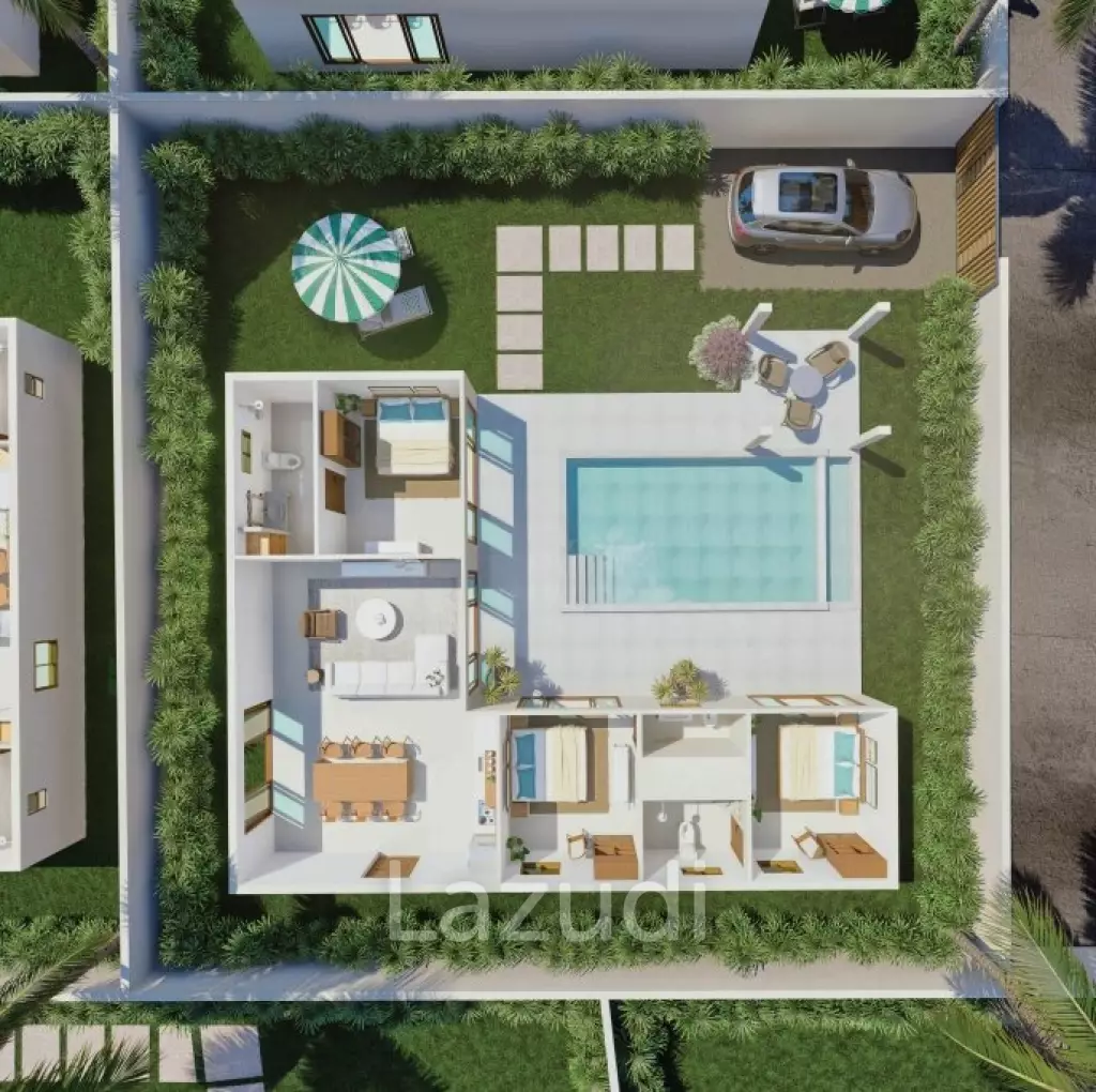 3 Bed Contemporary tropical Villa
