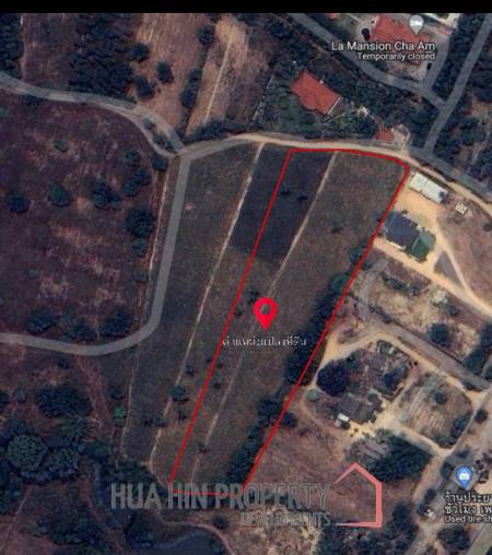 Prime Land For Sale : 9-2-99 Rai In Cha Am