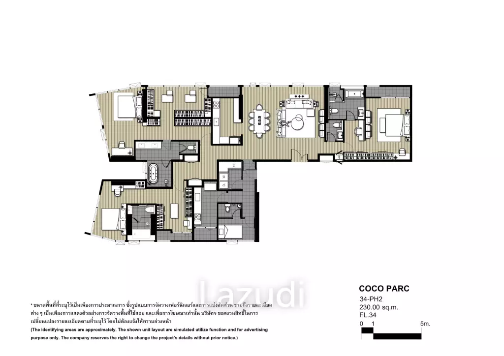 Penthouse 3 Beds 256.37 SQ.M Condo at Coco Parc