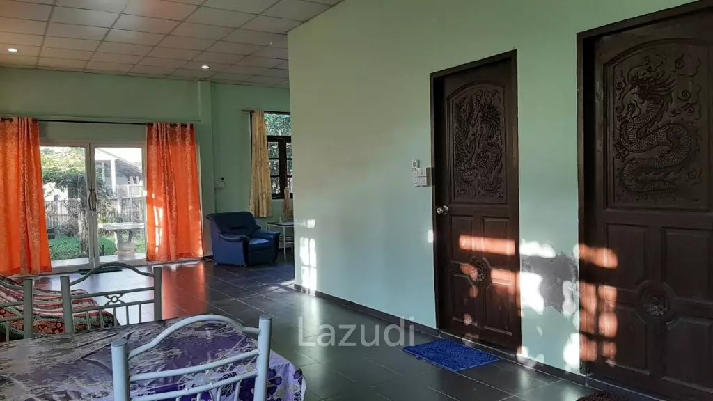 2 bedroom single storey house with pond on 6400m2 for sale