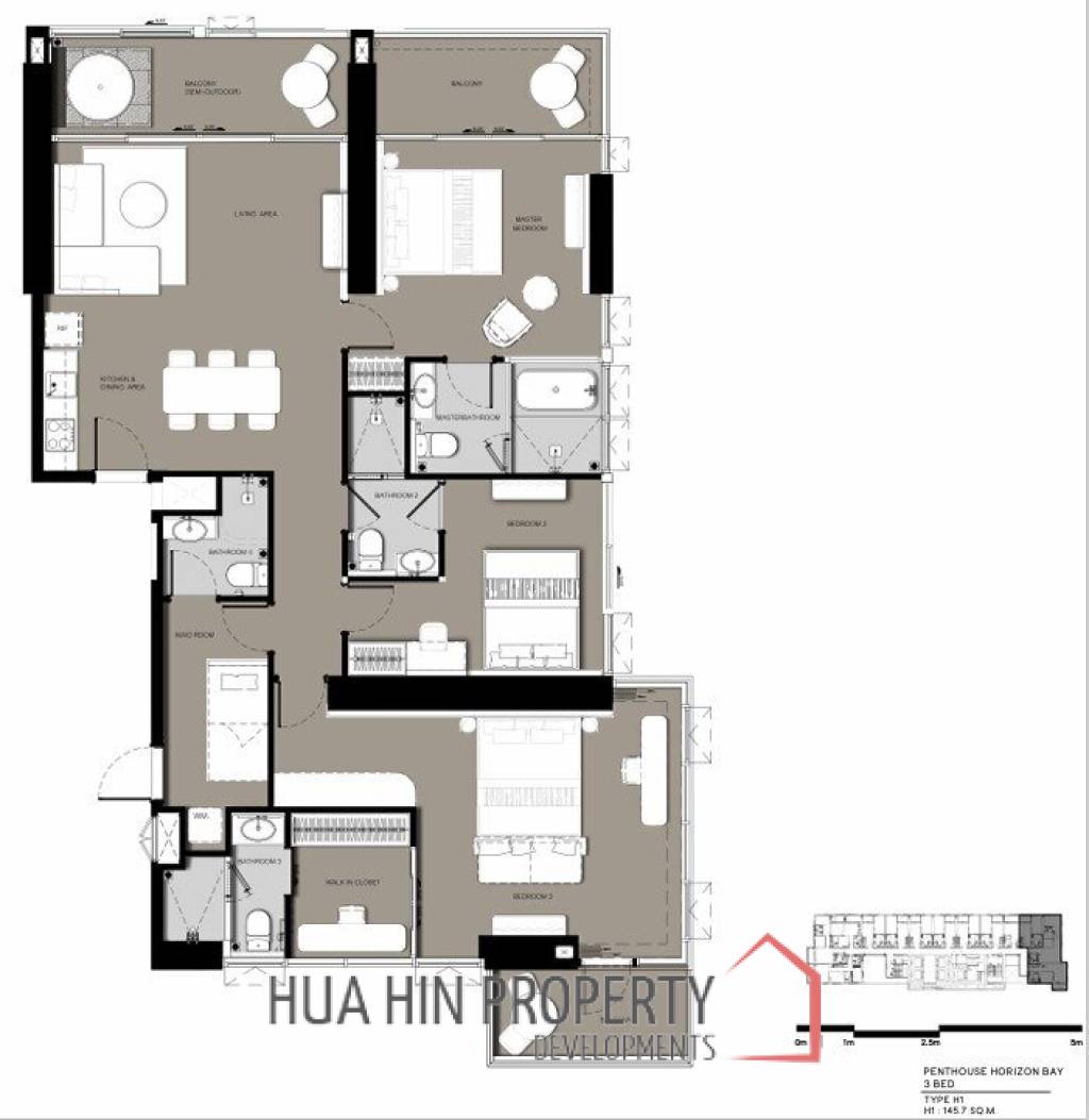 Penthouse 4 Beds 146.08 SQ.M VEHHA