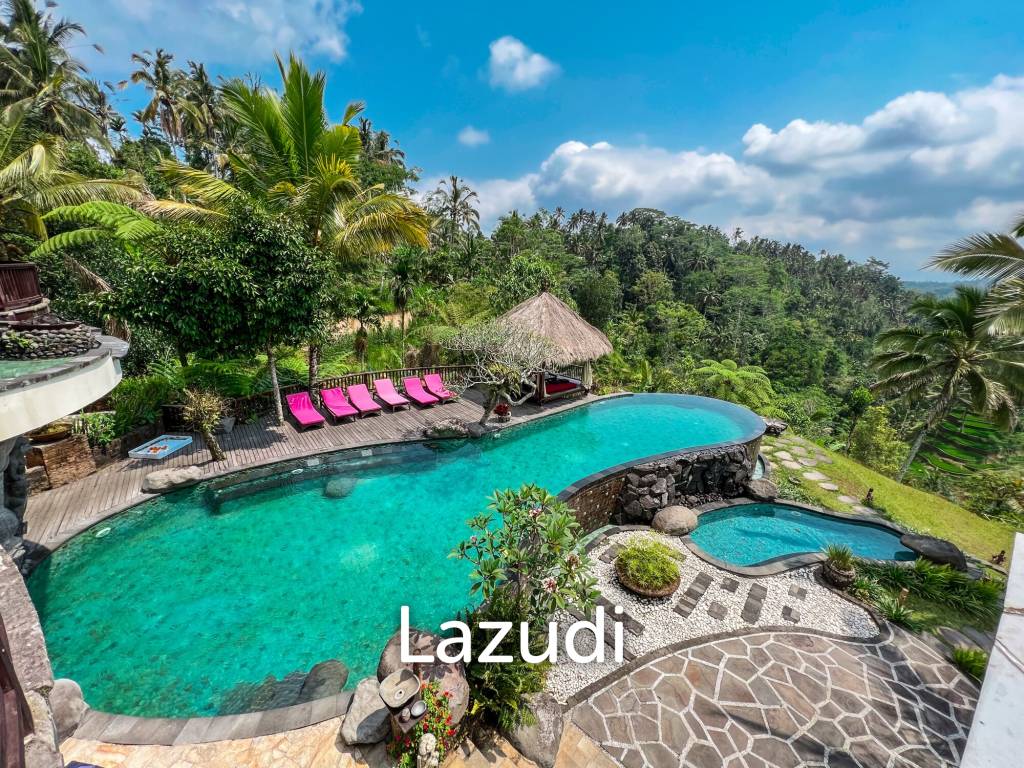 URGENT SALE!! BREATHTAKING UBUD RETREAT OVERLOOKING LUSH RICE PADDIES