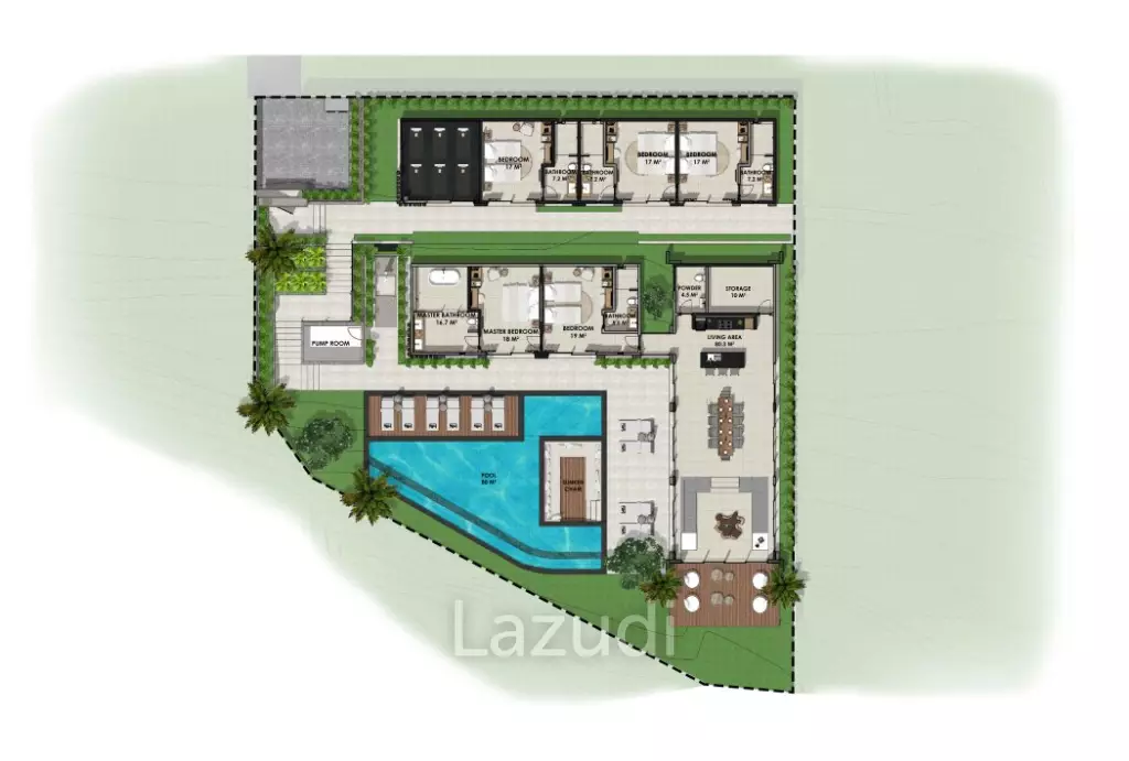 6 Bed 6 Bath 247.6 SQ.M Villa Ker Heol