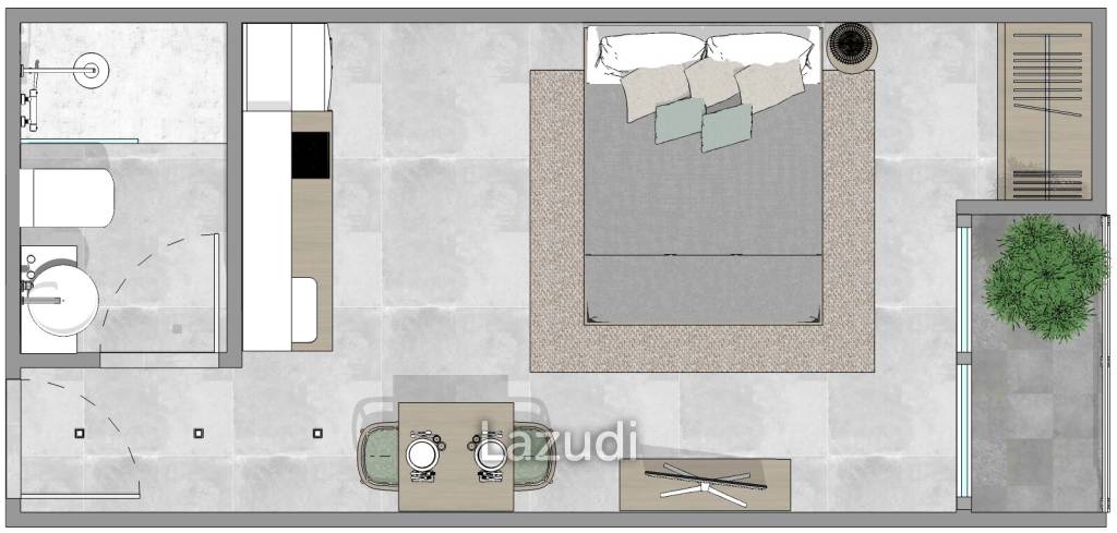 Studio 1 Bath 26 SQ.M Noon Village Tower 3
