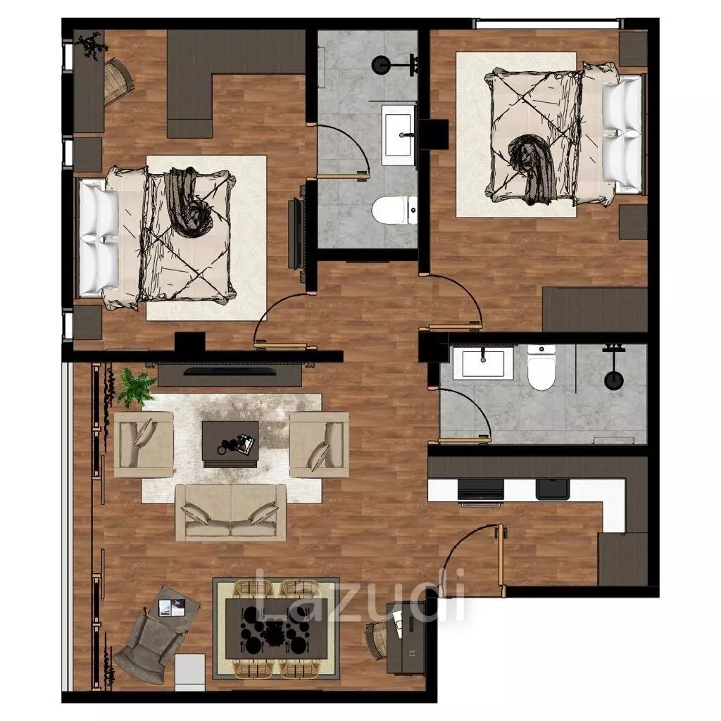 Two Bedroom Apartments in the Heart of Oberio Seminyak