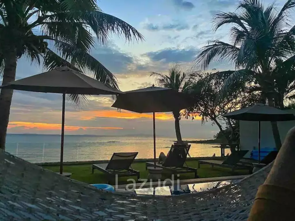 5-Bed Beachfront Villa in Bang Makham, Koh Samui