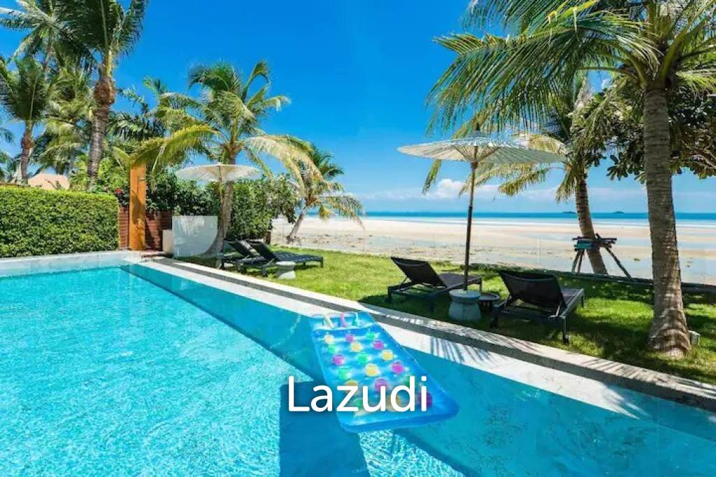 5-Bed Beachfront Villa in Bang Makham, Koh Samui