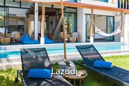 5-Bed Beachfront Villa in Bang Makham, Koh Samui