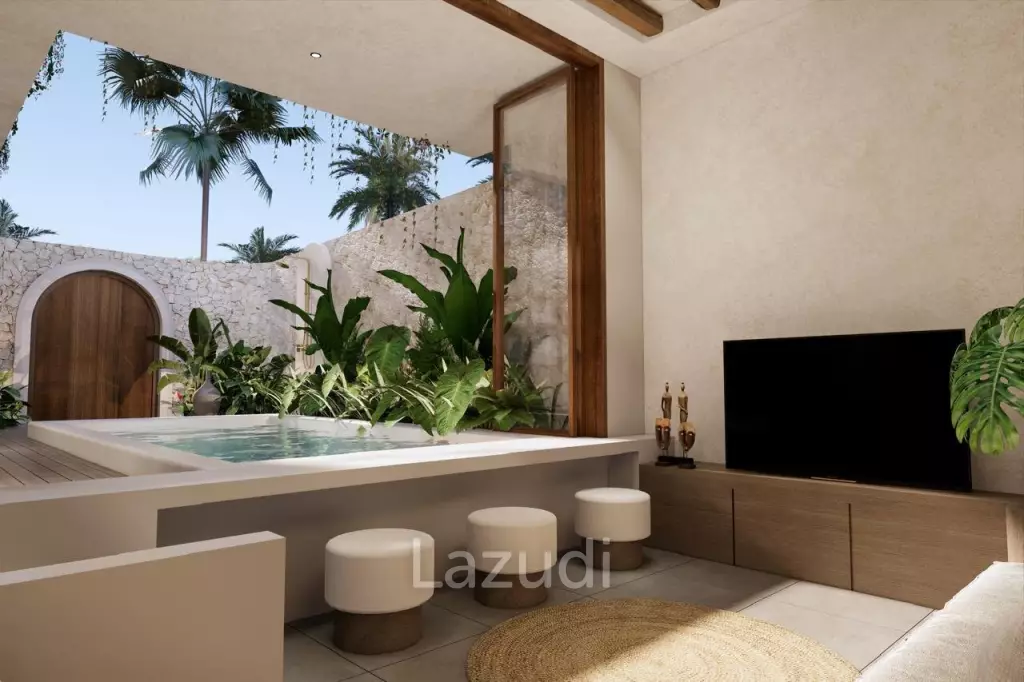 MODERN TWO-STORY VILLA WITH OCEAN VIEW ROOF BAR IN UNGASAN