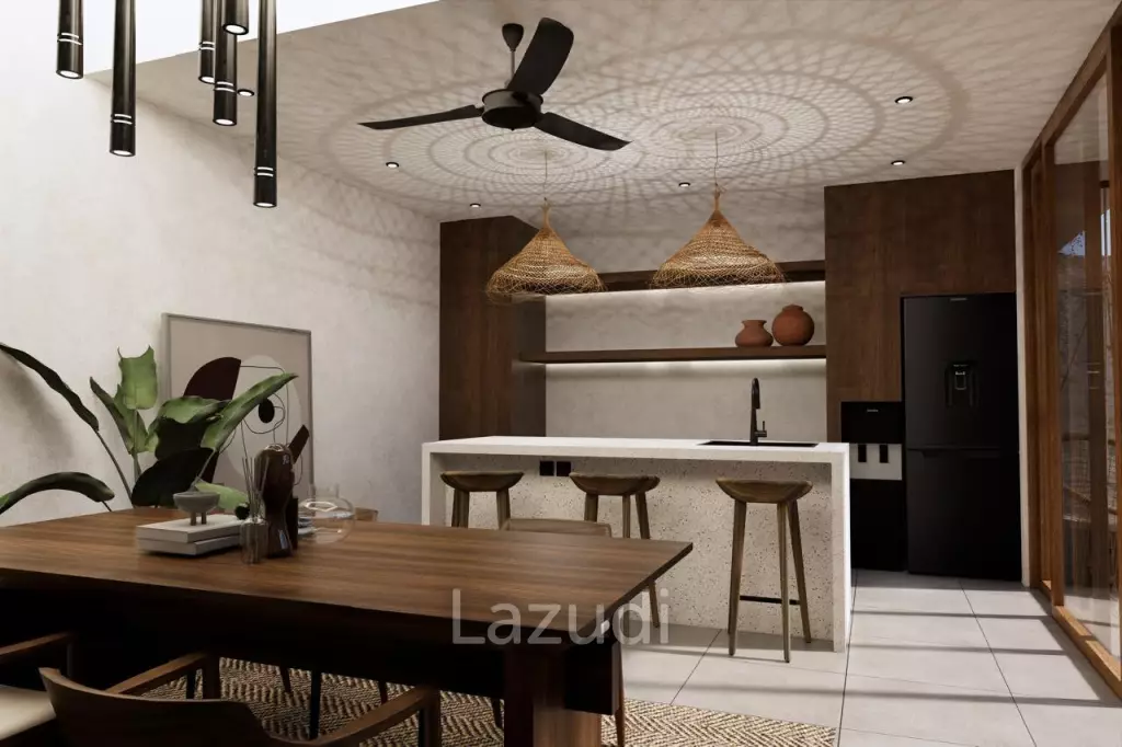 MODERN TWO-STORY VILLA WITH OCEAN VIEW ROOF BAR IN UNGASAN
