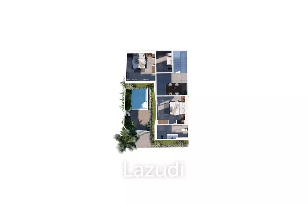 MODERN TWO-STORY VILLA WITH OCEAN VIEW ROOF BAR IN UNGASAN