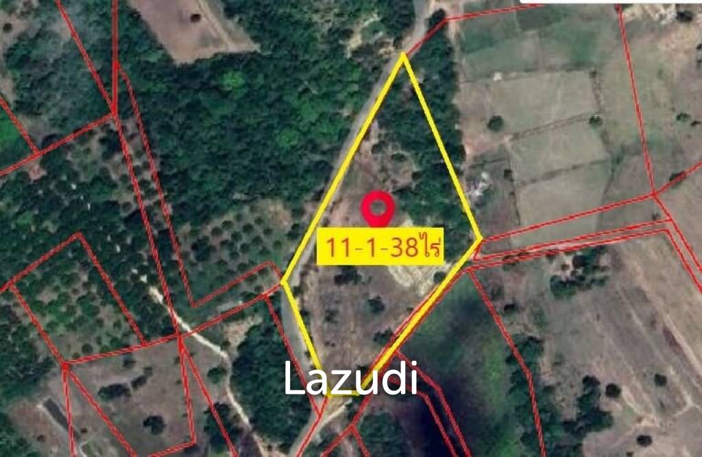 Good price for 11 Rai Land For Sale in Tak