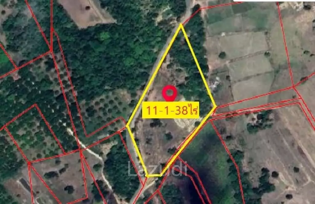Good price for 11 Rai Land For Sale in Tak