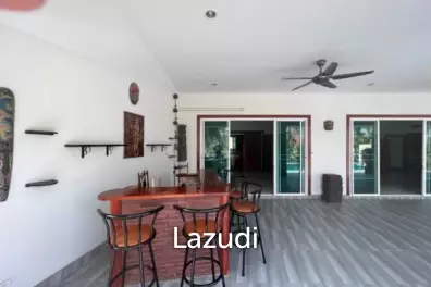 KAO KALOK : Well designed and good quality 3 beds pool villa near the Beach on large land plot.