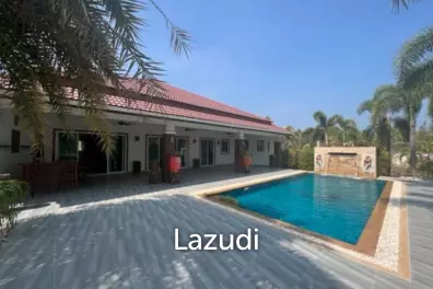 KAO KALOK : Well designed and good quality 3 beds pool villa near the Beach on large land plot.