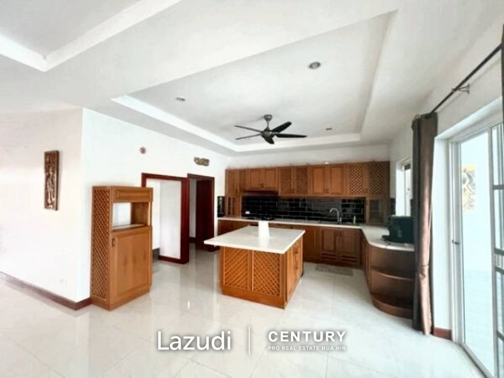 KAO KALOK : Well designed and good quality 3 beds pool villa near the Beach on large land plot.