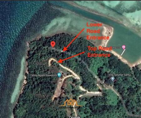 14 rai of secluded Coastal Land in Taling Ngam, Ko Samui