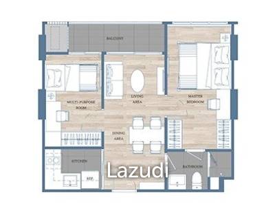 2 Bed 1 Bath 49.5 SQ.M Mekin Haus
