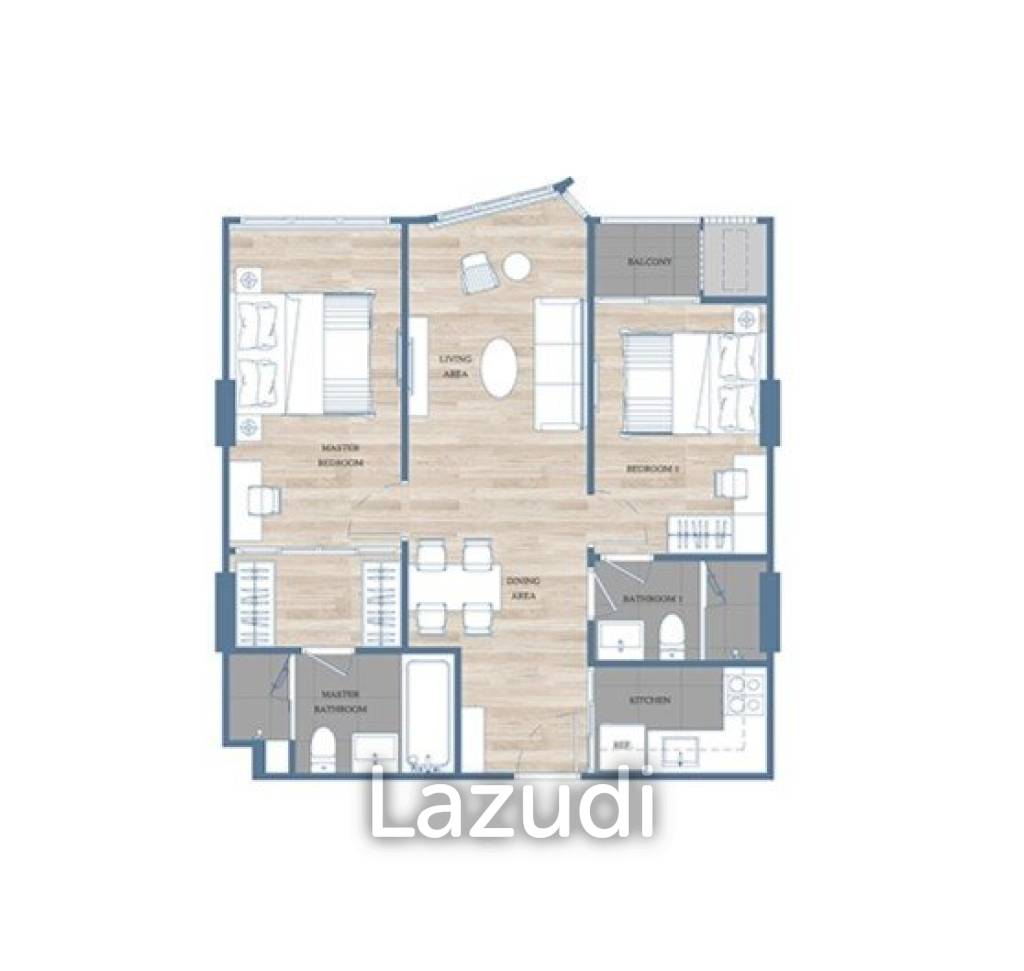 2 Bed 2 Bath 68 SQ.M Mekin Haus