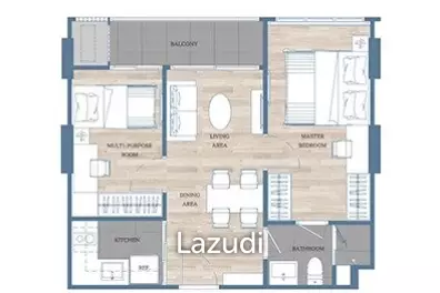 2 Bed 1 Bath 49 SQ.M Mekin Haus
