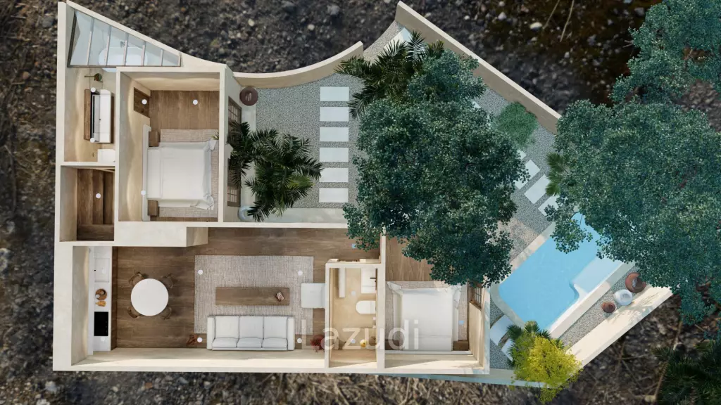 2 Bedroom Leasehold Villa in Beautiful Bingin