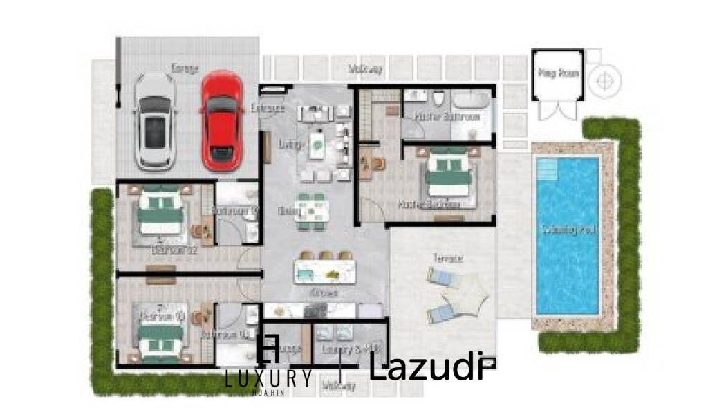 379 metro cuadrado 3 ` 3 Baño Villa de Venta