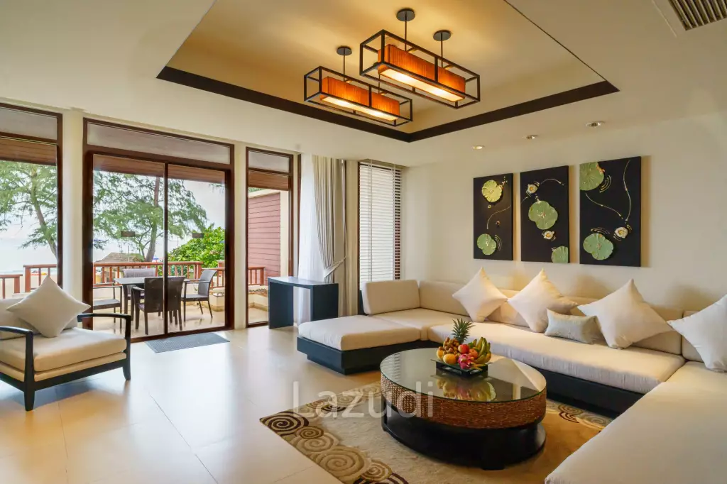 Beachfront villa 2 beds sea view at laguna