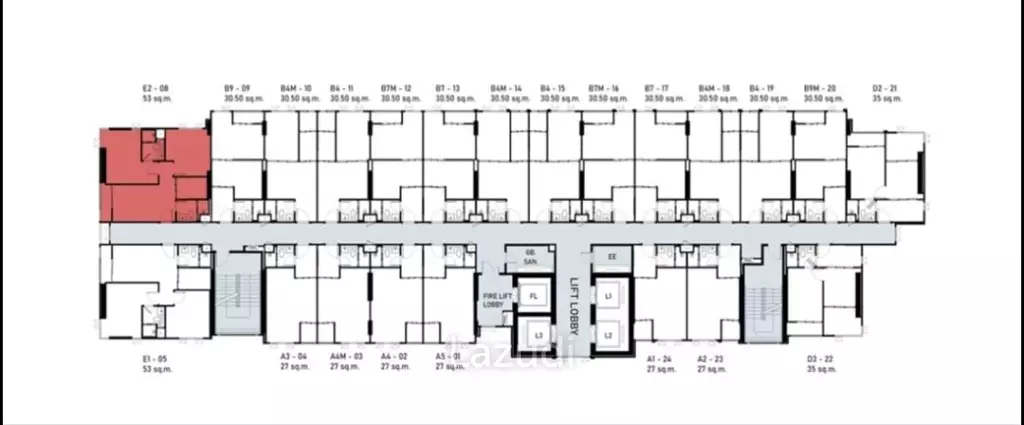 2 Bed 2 Bath 53 SQ.M Aspire Onnut Station