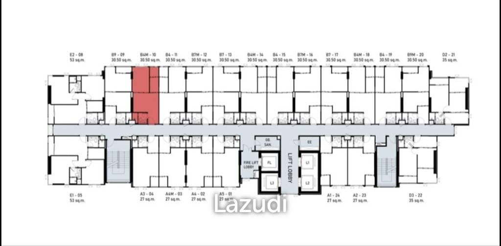 1 Bed 1 Bath 30 SQ.M Aspire Onnut Station