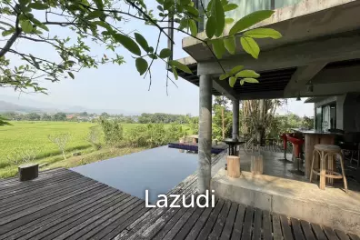 ขายบ้านสวย 2 หลังพร้อมที่ดิน 7 ไร่วิวภูเขา ในอ.แม่สาย