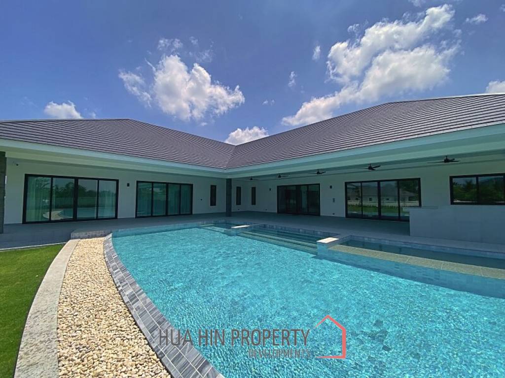 4 Bed 4 Bath Fully Furnished New Pool Villa For Sale on 2 Rai