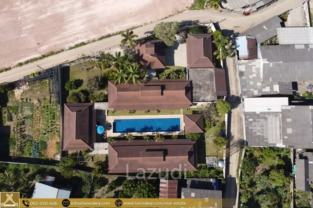 5 Bed 6 Bath 341 SQ.M Lanna Pool Villa