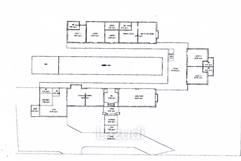 5 Bed 6 Bath 341 SQ.M Lanna Pool Villa