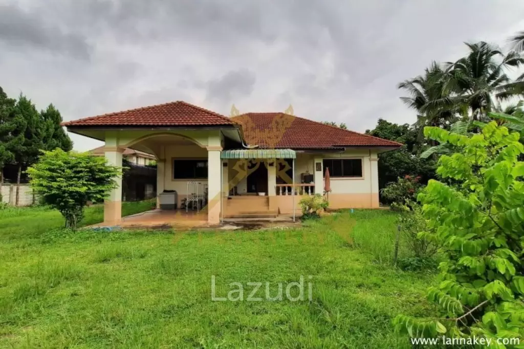 2 Rai of Land with 3 bedrooms House for Sale