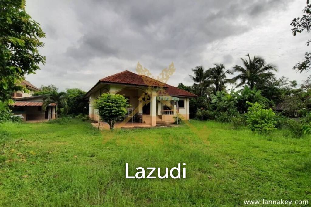 2 Rai of Land with 3 bedrooms House for Sale