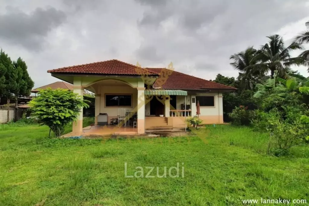 2 Rai of Land with 3 bedrooms House for Sale